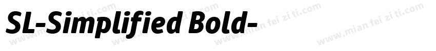 SL-Simplified Bold字体转换